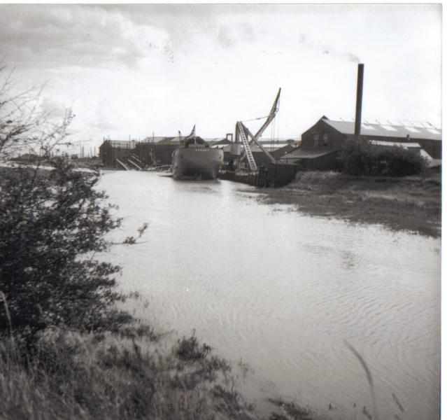 Shipyard looking south taken by Stanley Brown in the 1930s