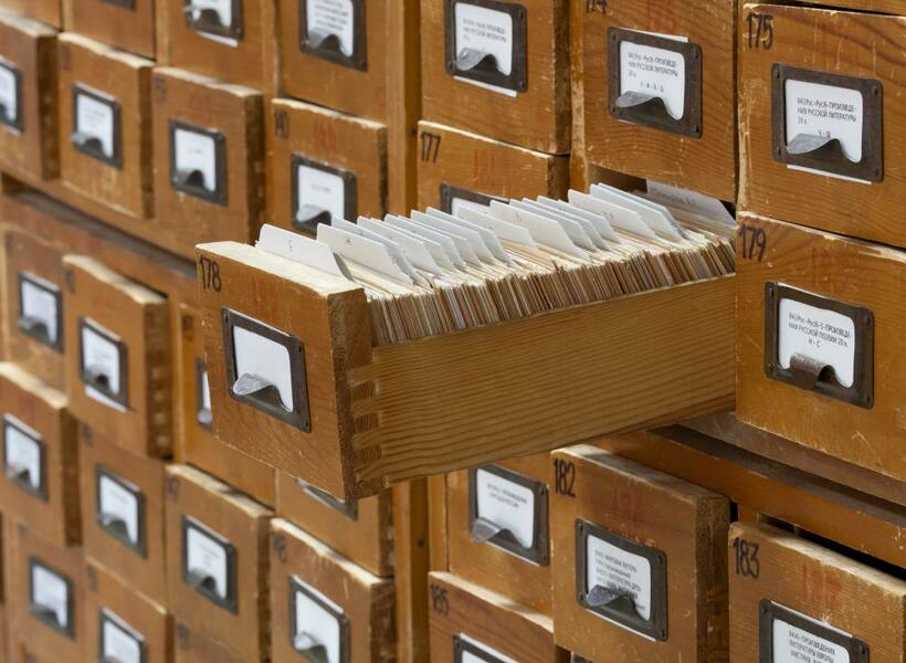 Card catalogue