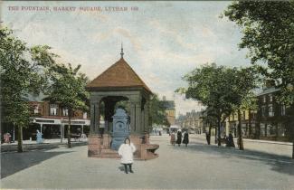Clifton Memorial Fountain,  Market Square c. 1900