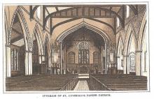 Interior of St. Cuthbert's parish church